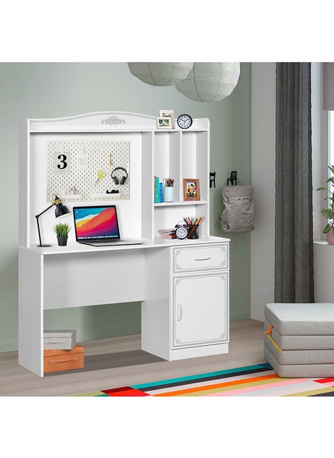 Spring Study Desk With Hutch 50x157x120 cm
