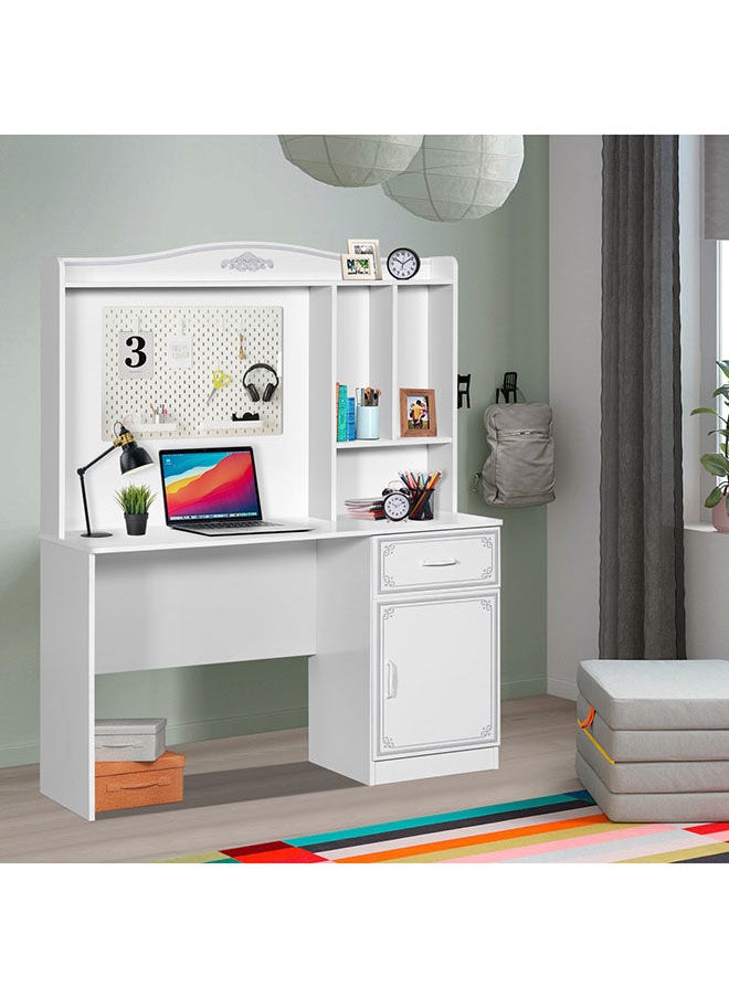 Spring Study Desk With Hutch 50x157x120 cm