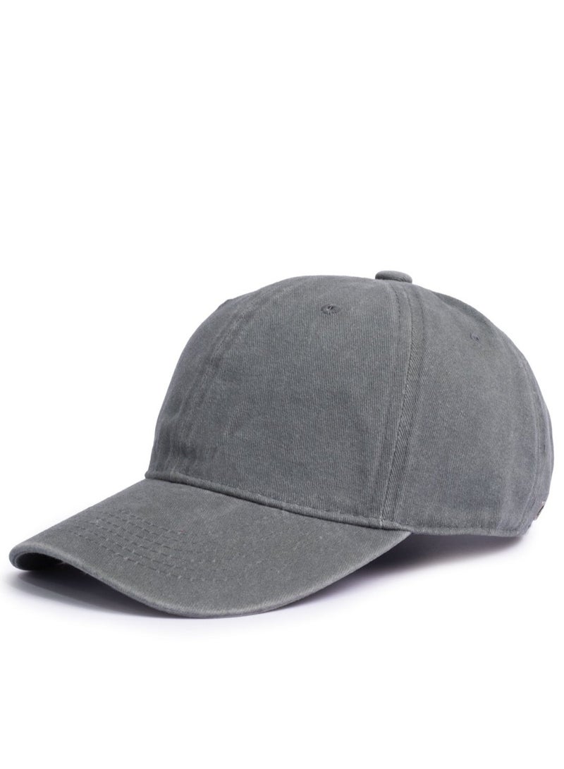 ايه ار سابلاي Ar Washed Cap من Arij Bags | كاب قطن مغسول، حزام قابل للتعديل، خفيف، جيد التهوية، للاستخدام اليومي (رمادي) - Image 1