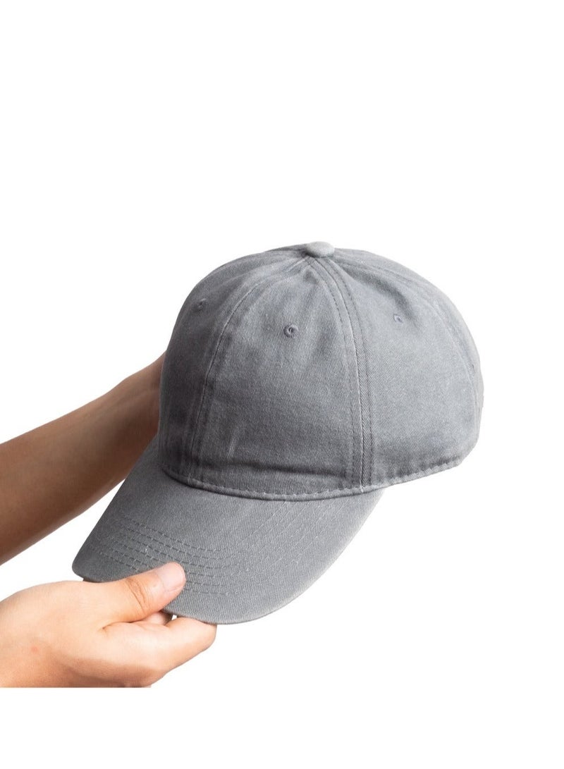 ايه ار سابلاي Ar Washed Cap من Arij Bags | كاب قطن مغسول، حزام قابل للتعديل، خفيف، جيد التهوية، للاستخدام اليومي (رمادي) - Image 2