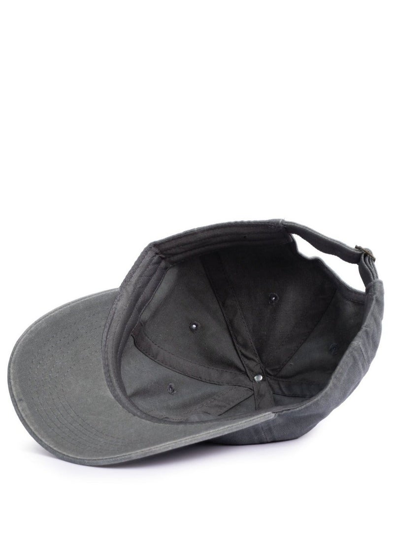 ايه ار سابلاي Ar Washed Cap من Arij Bags | كاب قطن مغسول، حزام قابل للتعديل، خفيف، جيد التهوية، للاستخدام اليومي (رمادي) - Image 4