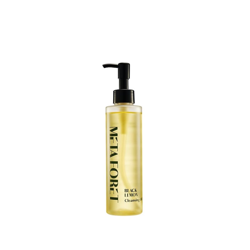 META FORET METAFORET Black Lemon Cleansing Oil 200ml/6.76fl.oz Makeup & Sunscreen Remover, Face Cleanser, Sebum Control, Deep Cleansing - Image 1