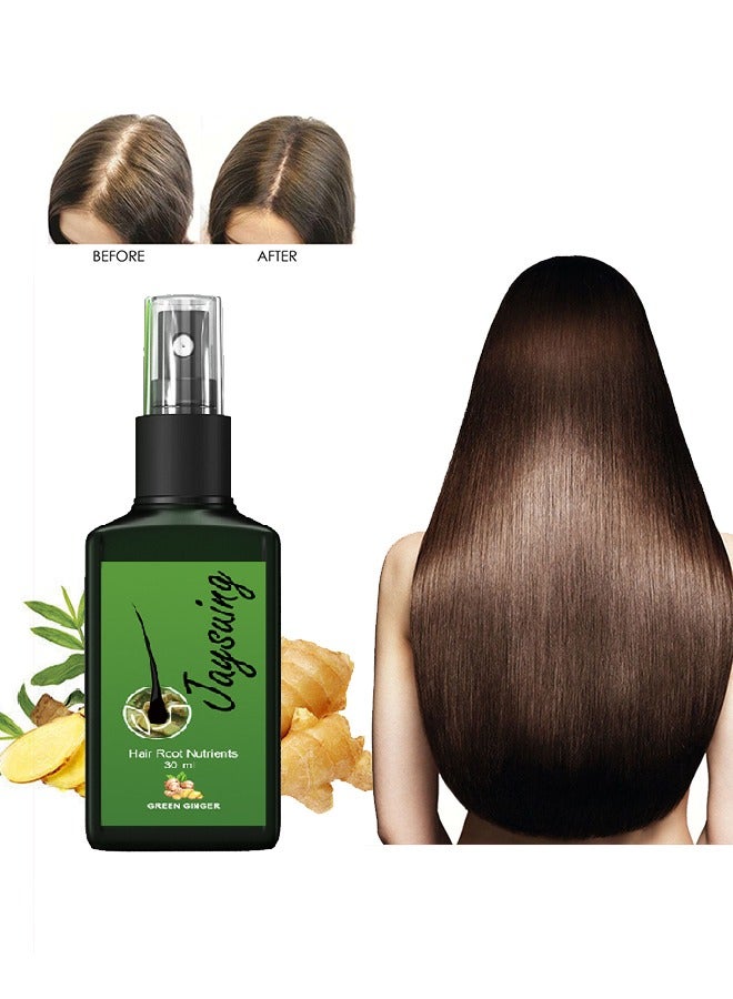 Jaysuing Hair Treatment Green Ginger Serum 30ml ,Hair Loss Treatments, Aids against Hair-thining, Hair Regrowth Treatment - Image 1