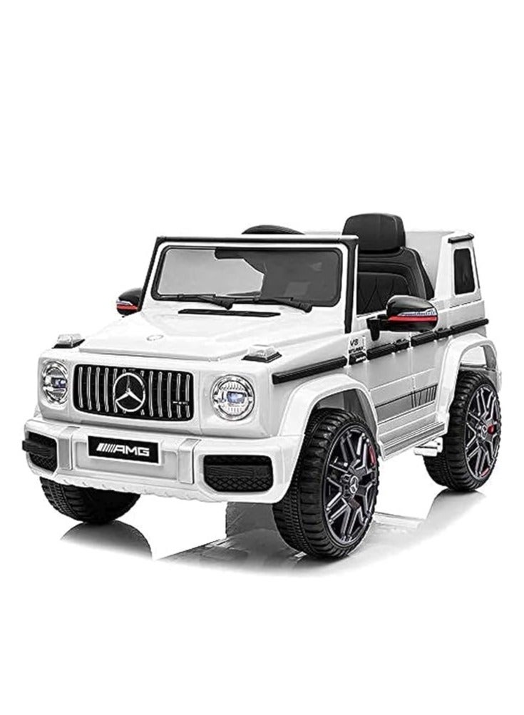 Mercedes Mercedes-Benz AMG G63 Ride-On Car for Kids | Electric Ride-On Vehicle with Remote Control, LED Lights, USB Music Player & Realistic Design | 12V Battery-Powered Kids Car, White (White) - Image 2