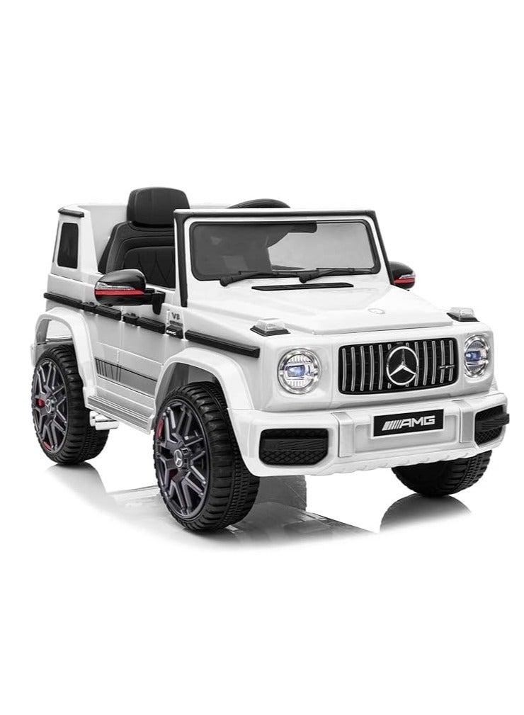 Mercedes Mercedes-Benz AMG G63 Ride-On Car for Kids | Electric Ride-On Vehicle with Remote Control, LED Lights, USB Music Player & Realistic Design | 12V Battery-Powered Kids Car, White (White) - Image 4