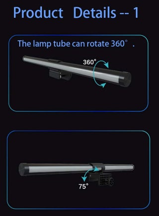 Computer Monitor Light with RGB 3 Color Changing Ambient Light,No Glare Screen Monitor Light,USB Powered LED E-Reading Desk Lamps Touch Control for Office/Home/Gaming/Desk 442x24mm - view 5