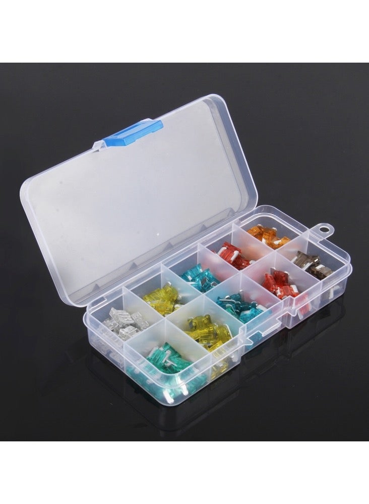 عدد 100 قطعة من فيوزات الميني (5A / 7.5A / 10A / 15A / 20A / 25A / 30A) مع محول إضافة دائرة (Add-a-circuit) وحامل شفرة الفيوز - Image 4