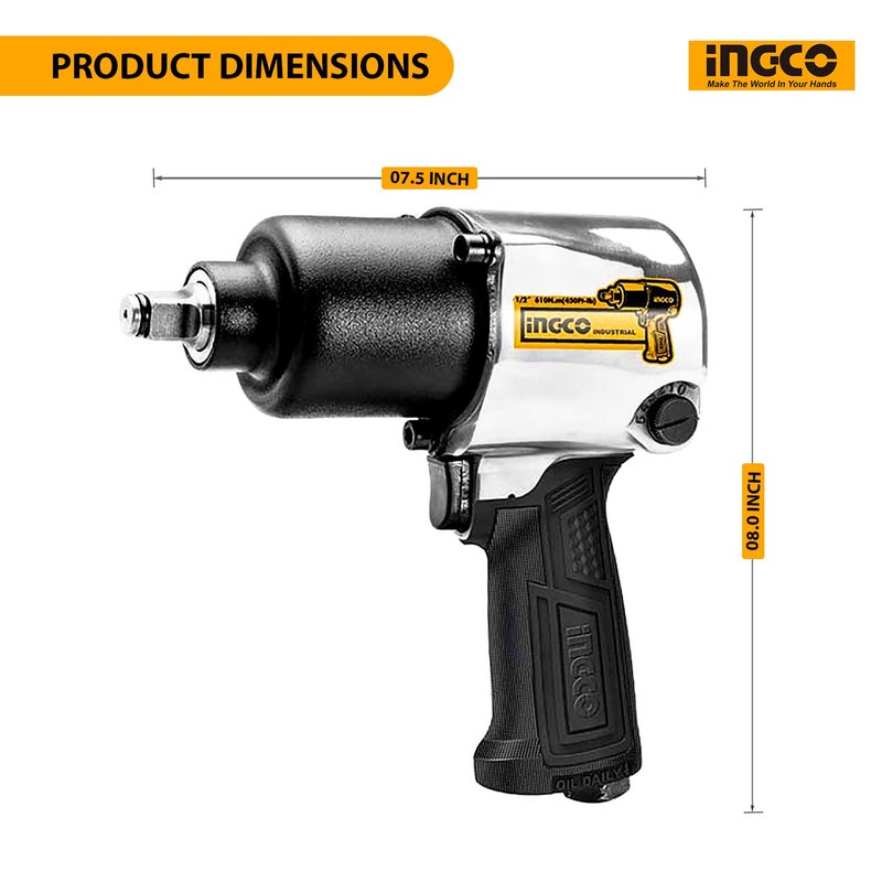 INGCO Ingco Arna Power tools Hand tools Air Impact Fixed Square  - Image 2
