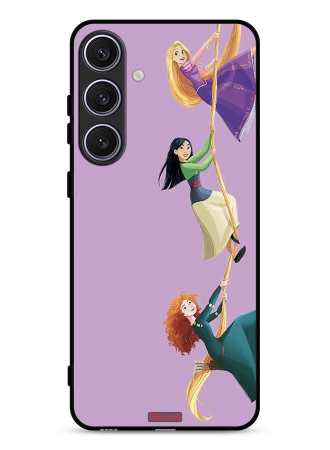 Tolwak Samsung Galaxy S24 5G Protective Case Cover Girls Climbing Art - Image 1