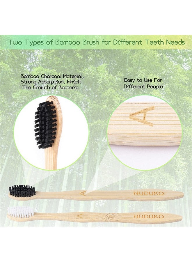 NUDUKO Biodegradable Bamboo Toothbrushes, 10 Piece BPA Free Soft Bristles Toothbrushes, Natural, Eco-Friendly, Green and Compostable - Image 3