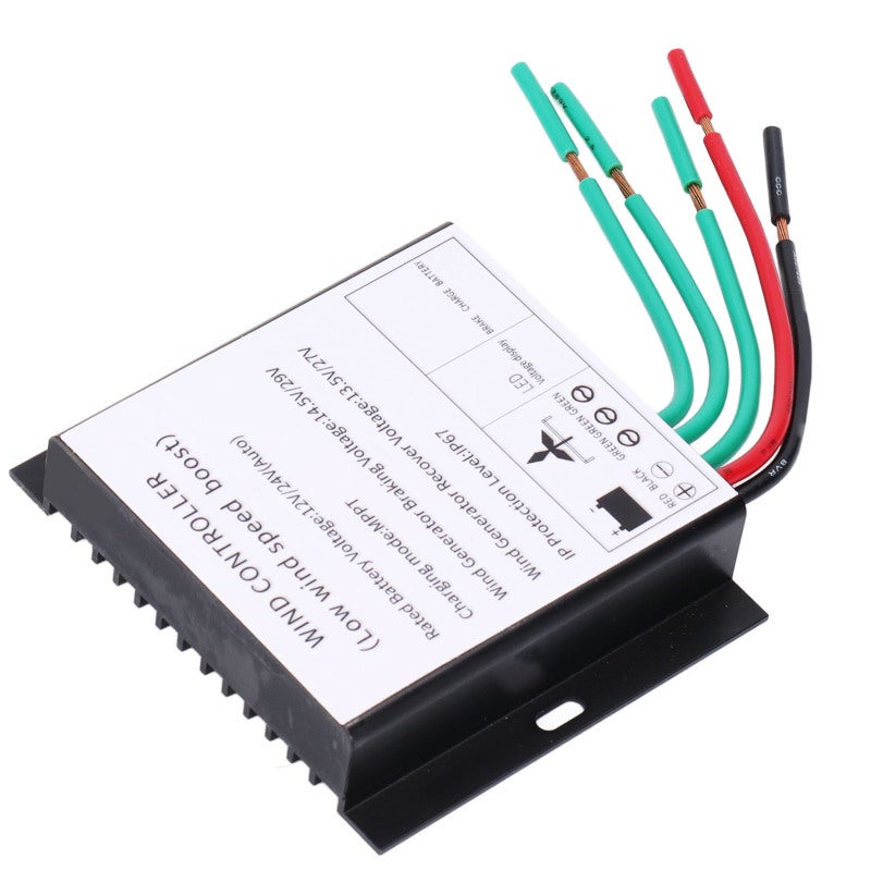 MPPT Wind Turbine Controller 12V 24V Aluminum Alloy - IP67 Waterproof Design - Automatic Battery Matching for Low Wind Speed Charging - Image 5