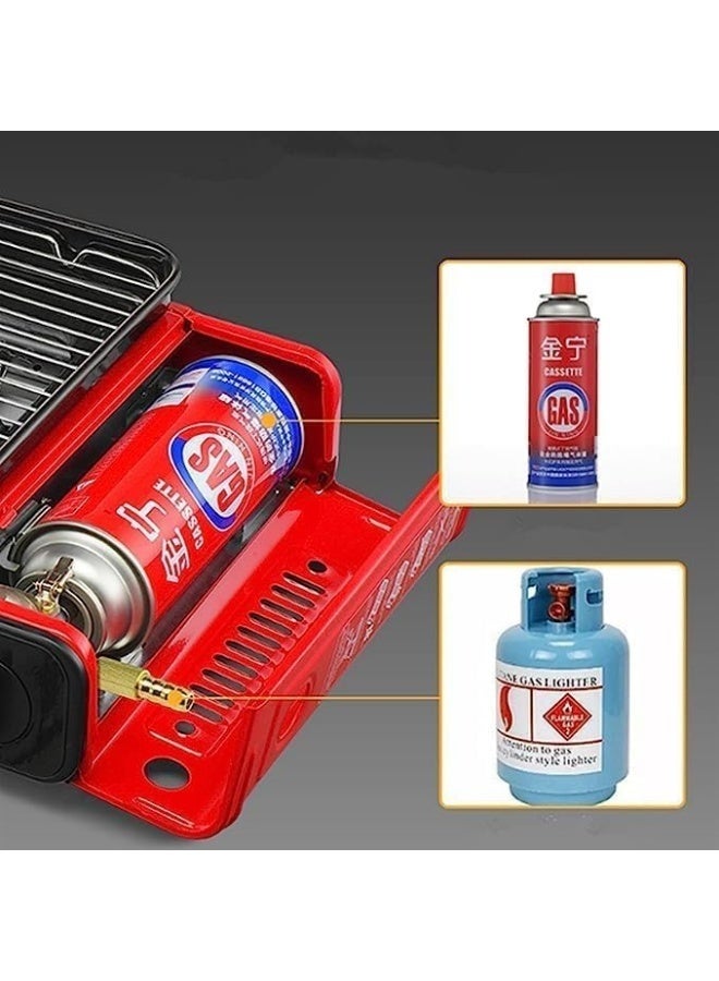 ال سي موقد شواء غاز محمول 43 سم للرحلات والتخييم والشواء الخارجي - Image 5