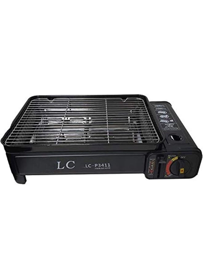 ال سي موقد شواء غاز محمول 43 سم للرحلات والتخييم والشواء الخارجي - Image 1