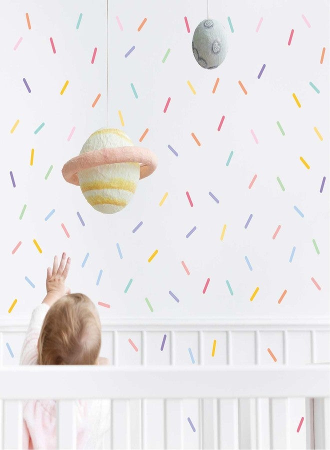CharmFlo Confetti Wall Decals 300Pcs Removable Peel & Stick Wall Stickers for Kids Room Decor - Window Art for Girls Bedroom, Nursery, Birthday Party (Colorful Sprinkle Design) - Image 1