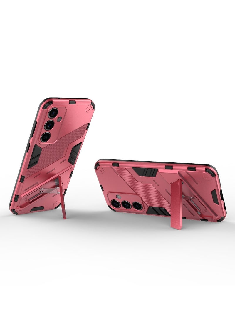 Punk Armor 2 in 1 PC Tpu Shockproof Phone Case with Invisible Holder For Samsung Galaxy S23 FE 5G (watermelon) - Image 2