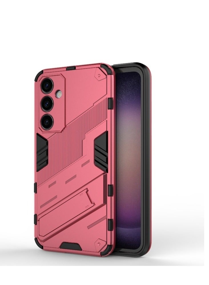 Punk Armor 2 in 1 PC Tpu Shockproof Phone Case with Invisible Holder For Samsung Galaxy S23 FE 5G (watermelon) - Image 3