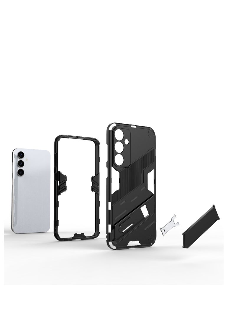 Punk Armor 2 in 1 PC Tpu Shockproof Phone Case with Invisible Holder For Samsung Galaxy S23 FE 5G (watermelon) - Image 5