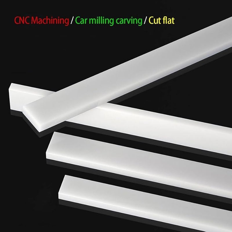 White Nylon Plate Sheet 2PCS Wear Resistant Plastic PA6 Thickness 10mm Size 50x500mm - Image 3