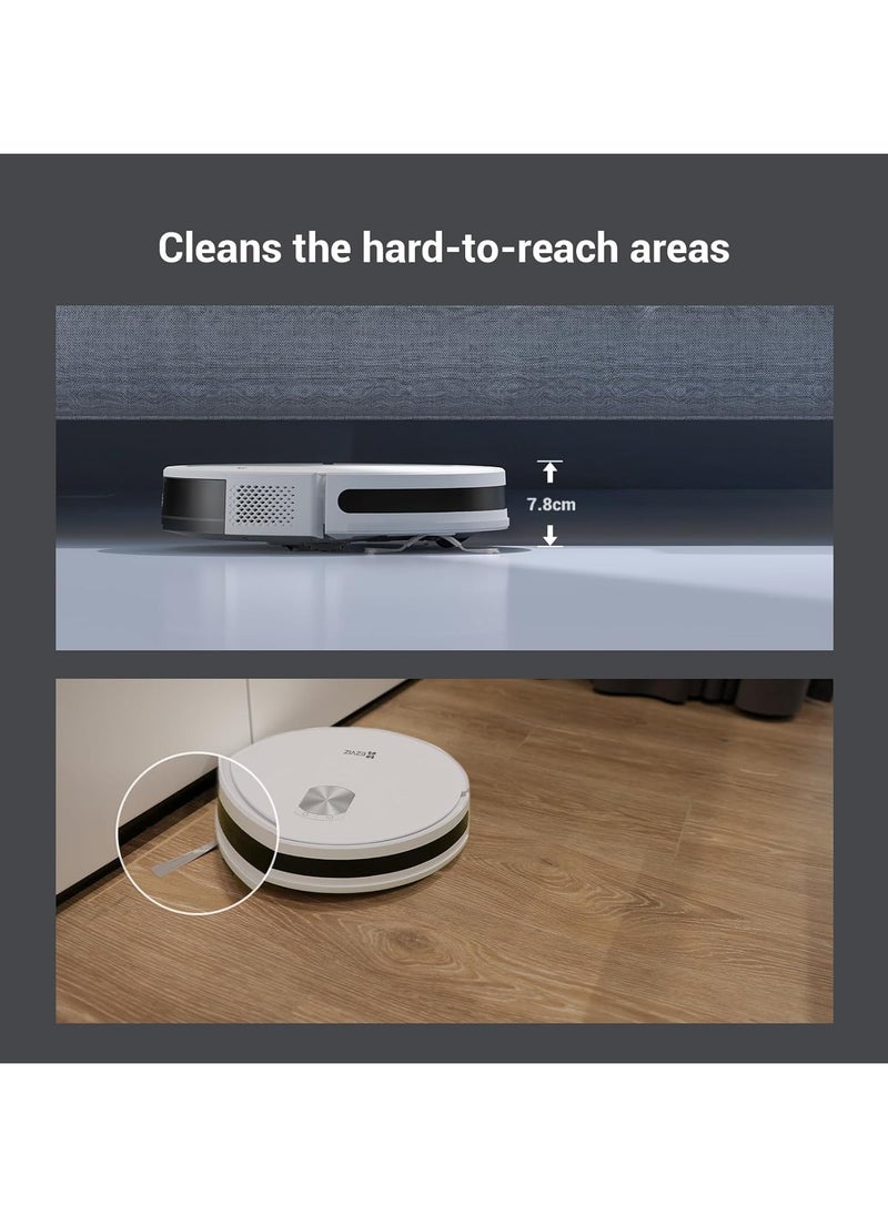 EZVIZ - EZVIZ RC3 Robot Vacuum Cleaner With 2700Pa Suction Power, Carpet Detection, Obstacle Avoidance, Self-Charging Vacuum Cleaner Robot With 800ml Dust Bag, Ideal For Pet Hair, Hard Floors And Carpets - Image 1