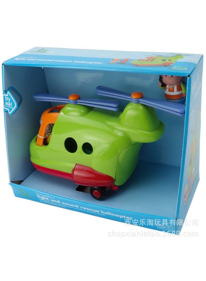 KDT Bao Le Children's Helicopter Toy Simulation Fall Resistant Boys And Girls Educational Interactive Infant 6888 - Image 1