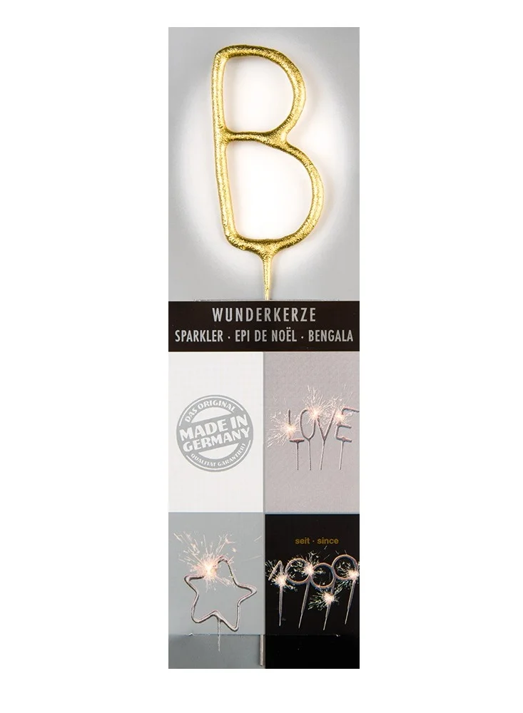 Wondercandle Gold Sparkler Candle B