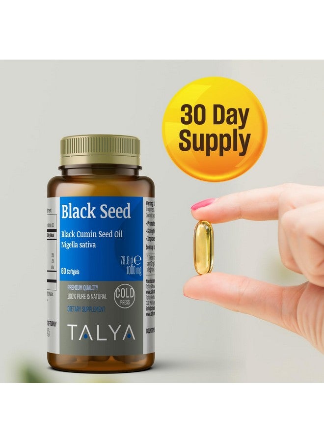 TALYA Black Seed Oil Softgel with High Thymoquinone - Immune Support - Digestive Health - Brain Function - Joint Mobility - Cold-Pressed from Non-GMO Turkish Black Cumin Nigella Sativa Seeds - Image 5