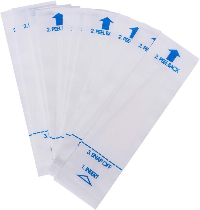 comfrt 300pcs Digital Thermometer Covers Electric Thermometers Probe Sleeves Disposable for Oral Armpit Rectal Digital Thermometer Blue - Image 4
