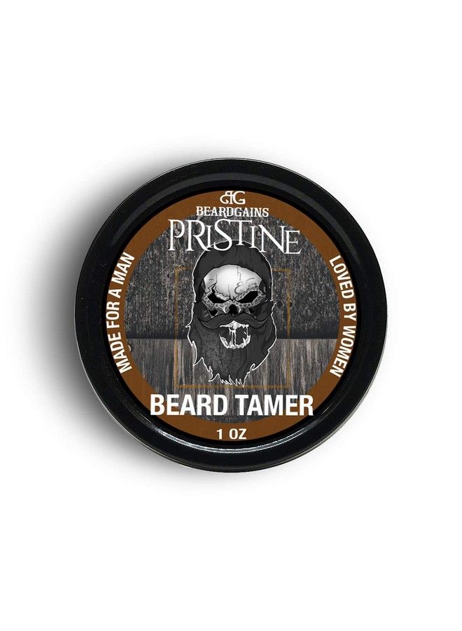 Beard Gains Pristine Scented Color Tinted Beard Tamer Wax For Men Shape Style & Groom Facial Hairs With Organic Balm Leave In Conditioner Control Wild Whisker Hairs Choose Your Hair Color (Brown) - Image 3