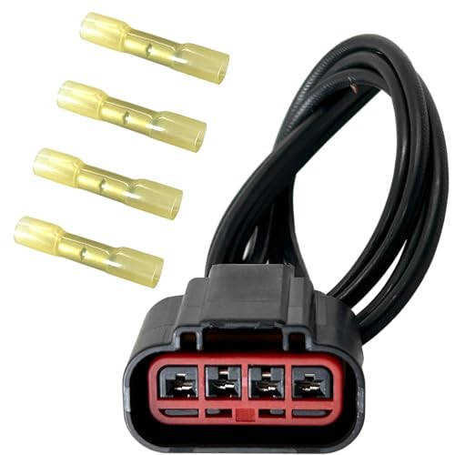 APSG WPT688 HVAC Blower Motor Resistor Connector Plug Wiring Harness Pigtail Compatible with Explorer Escape Expedition Mustang Fiesta, Lincoln Mark Lt Navigator, Mercury Mariner 3U2Z14S411ZEA - Image 1