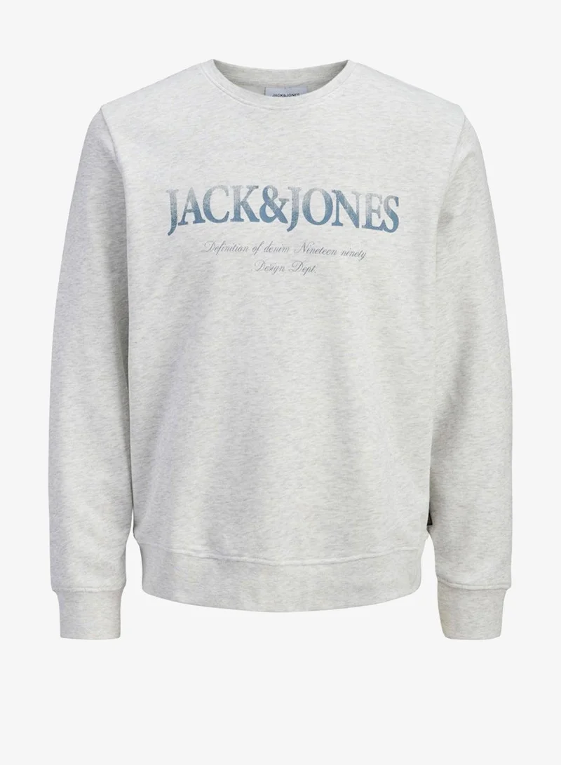Jack & Jones Junior Kids Jjdevin Daytona Print SWEAT Crew
