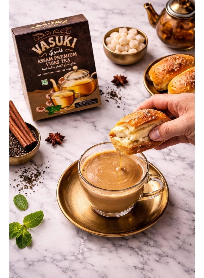 Vasuki Strong Karak Chai – Assam Tea Powder | Indian Cutting Chai Taste | Vasuki Premium Tea - Image 2