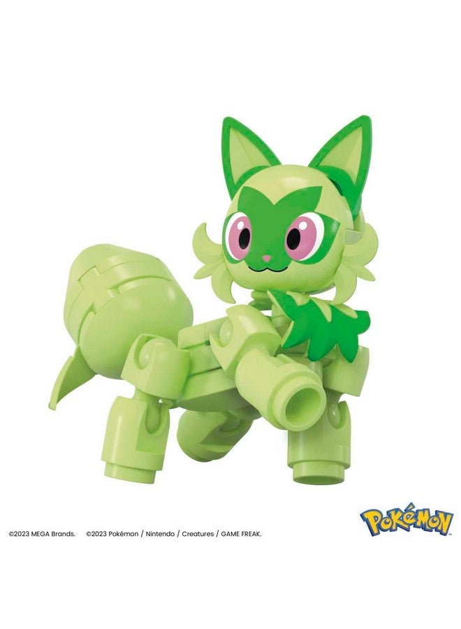 Mega Brands MEGA Pokémon Sprigatito Collectible Pokeball Building Toy for Ages 6 and Up - Image 4
