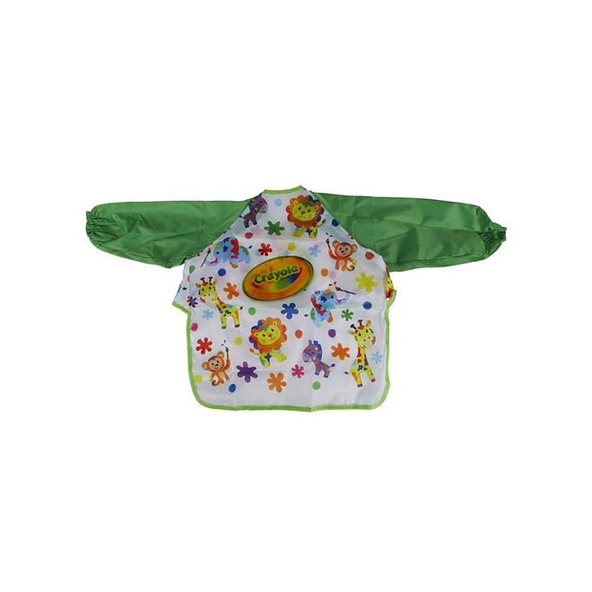 Crayola My 1st Art Smock Apron for Kids, Long Sleeve, Ages 12M+, Reusable, Multicolor Craft Protection - Image 3