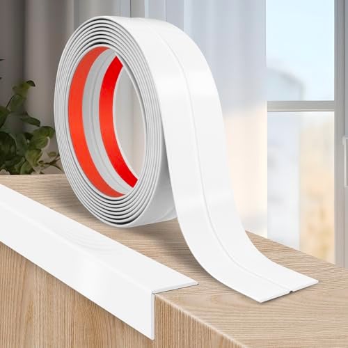LSGCQ Flexible Wall Corner Protector Moulding Trim Peel and Stick Wall Corner Guards Edge Protector Self Adhesive Molding Trim Strip for Edge Ceiling (White, 1.6 in x 10 Ft) - Image 1