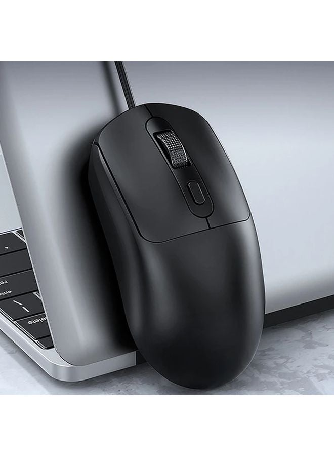 Black Wired Gaming Mouse With Anti Slip Scroll Wheel And Smooth Grip - Image 5