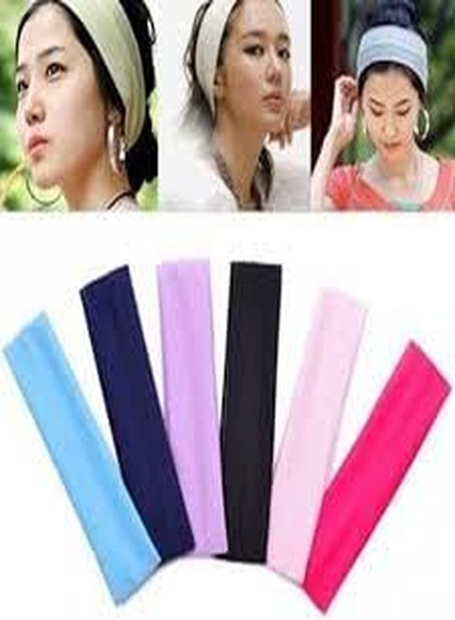 Glamyou Adjustable Elastic Headband for Women and Girls,Kids,Gym,Facial,Makeup,Yoga,Cleaning,Sports,Spa,Exercise Workout,Running Daily Use Headband Pack of 2 ((Pink/Black)) - Image 2