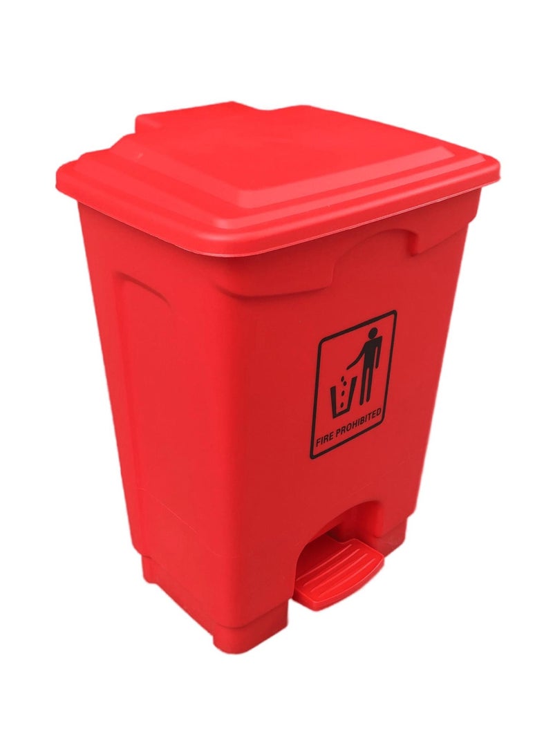 AKC سلة المهملات البلاستيكية الحمراء سعة 20 لترًا من AKC تضفي إشراقة على روتين التخلص من النفايات