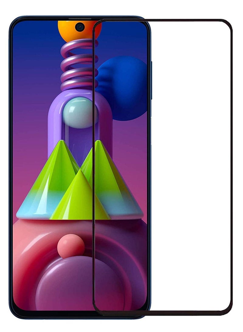 Full Coverage Glass Screen Protector for Samsung Galaxy M51 / M52 / M62 / F62 / A71 / Samsung Galaxy S10 Lite / Samsung Galaxy Note 10 Lite - Xiaomi Redmi Note 9s / Xiaomi Poco X3 / Poco X3 Pro - Black Frame by M7molge  - Image 1