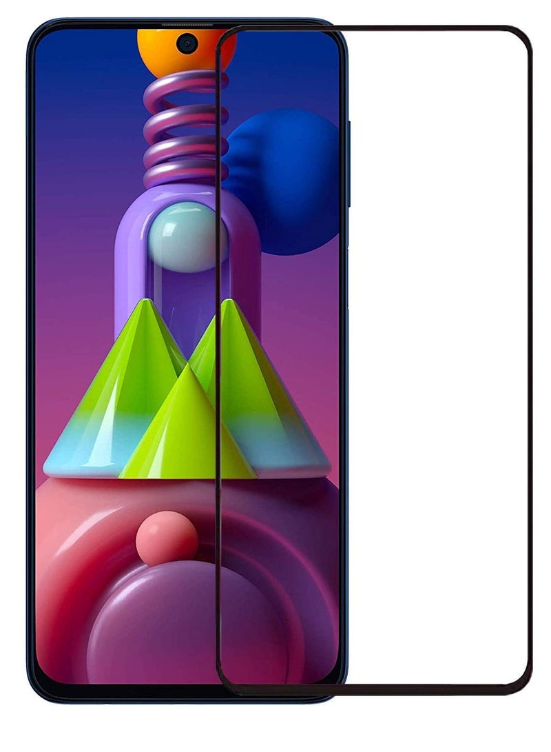 Full Coverage Glass Screen Protector for Samsung Galaxy M51 / M52 / M62 / F62 / A71 / Samsung Galaxy S10 Lite / Samsung Galaxy Note 10 Lite - Xiaomi Redmi Note 9s / Xiaomi Poco X3 / Poco X3 Pro - Black Frame by M7molge  - Image 2