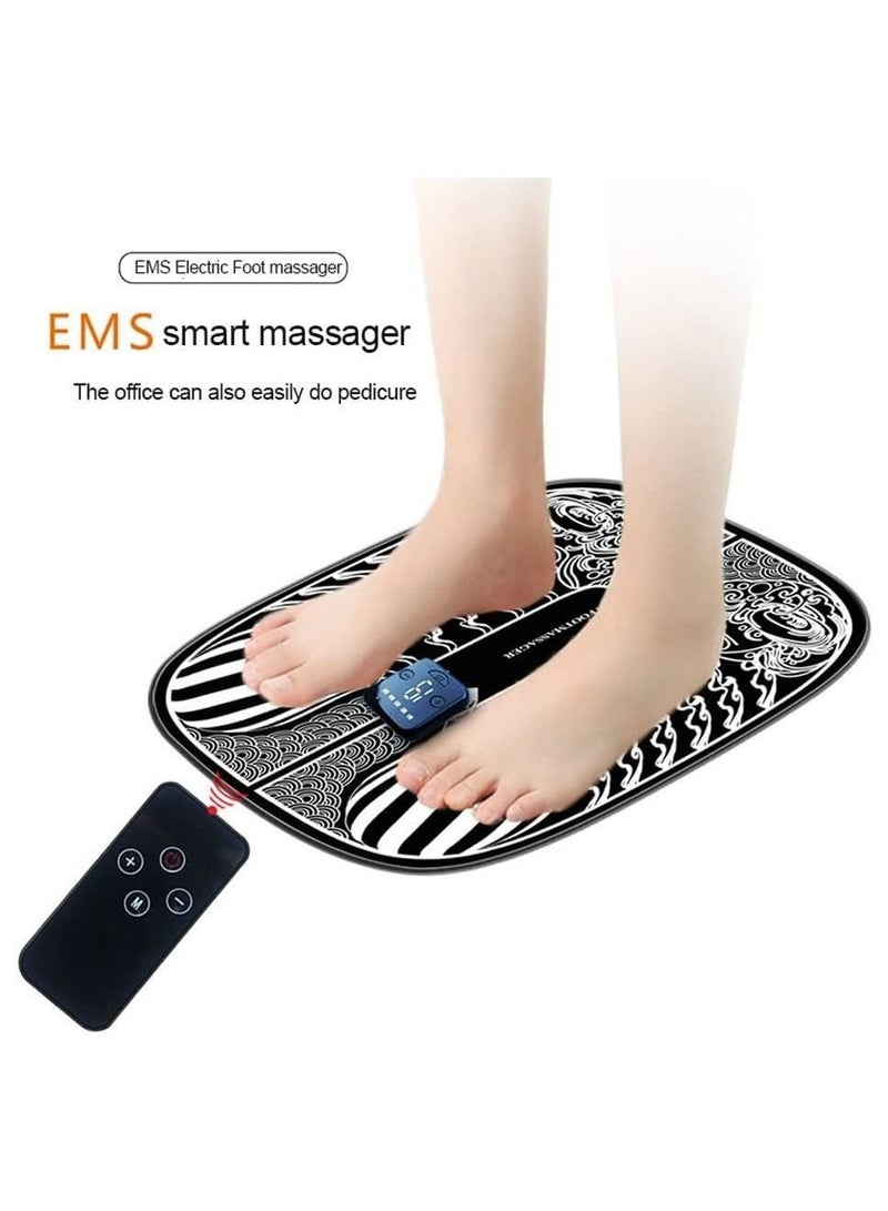 مييلان وسادة تدليك كهربائية تهتز مدلك القدم الذكية التحكم عن بعد وسادة تدليك الدورة الدموية ، استرخاء القدم - Image 3