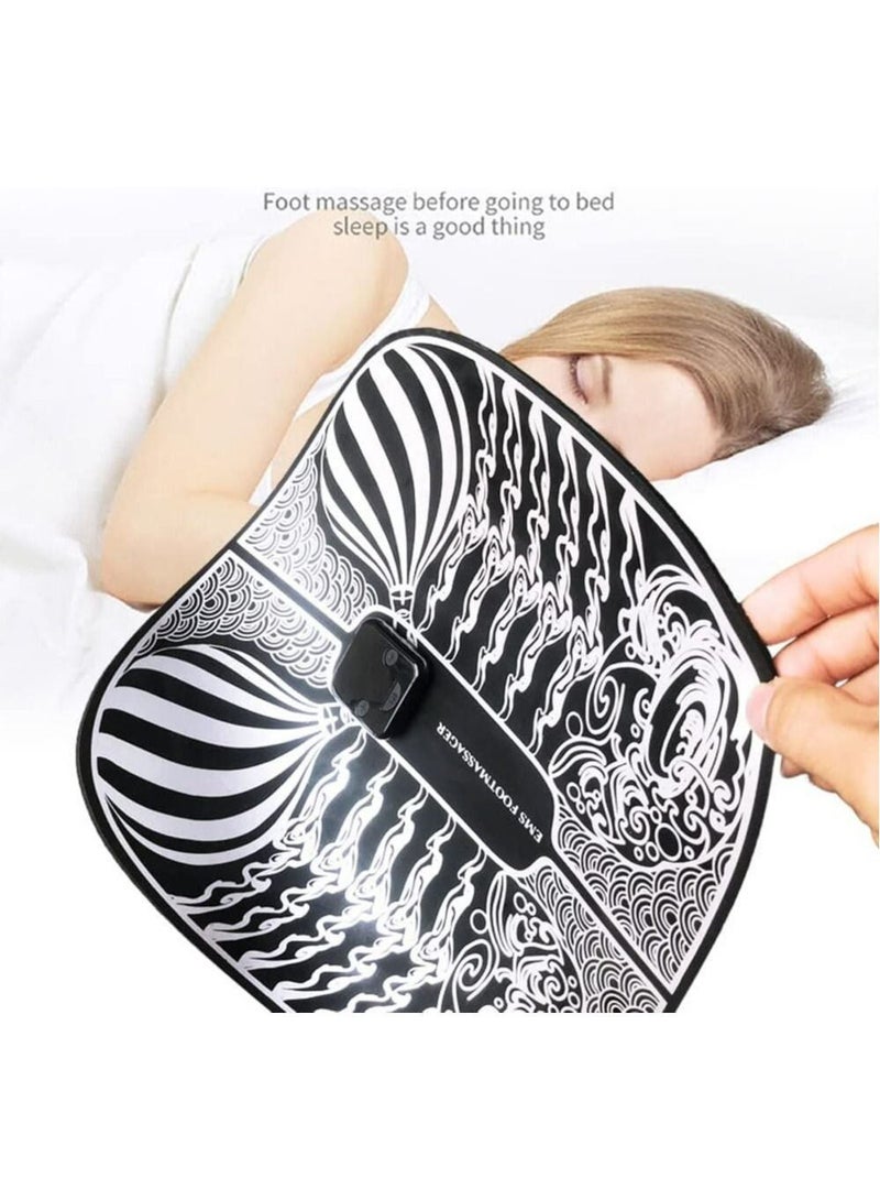 مييلان وسادة تدليك كهربائية تهتز مدلك القدم الذكية التحكم عن بعد وسادة تدليك الدورة الدموية ، استرخاء القدم - Image 5