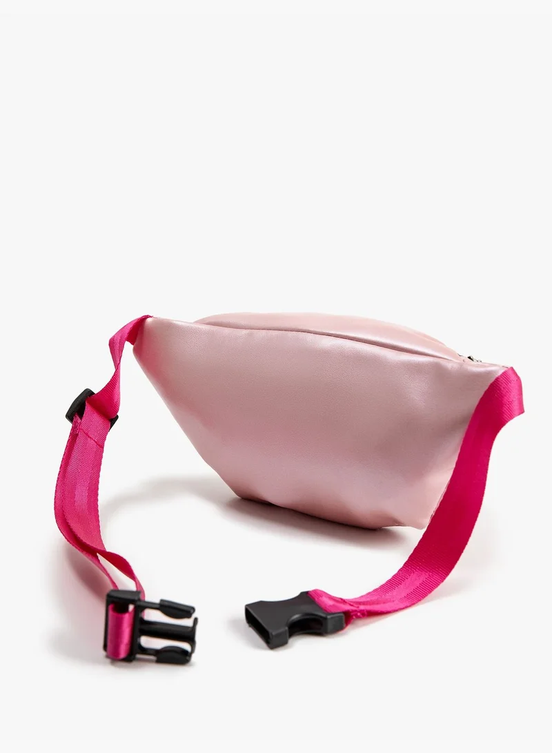 كوتون Gleamy Zipper Belt Bag Cat Printed