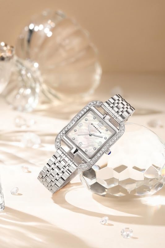 Giordano Analog Watch for Women– Stylish Dial with Crystal Accents, Metal Strap, Quartz Movement – Elegant Accessory for Special Occasions - GZ-60108 - Image 4