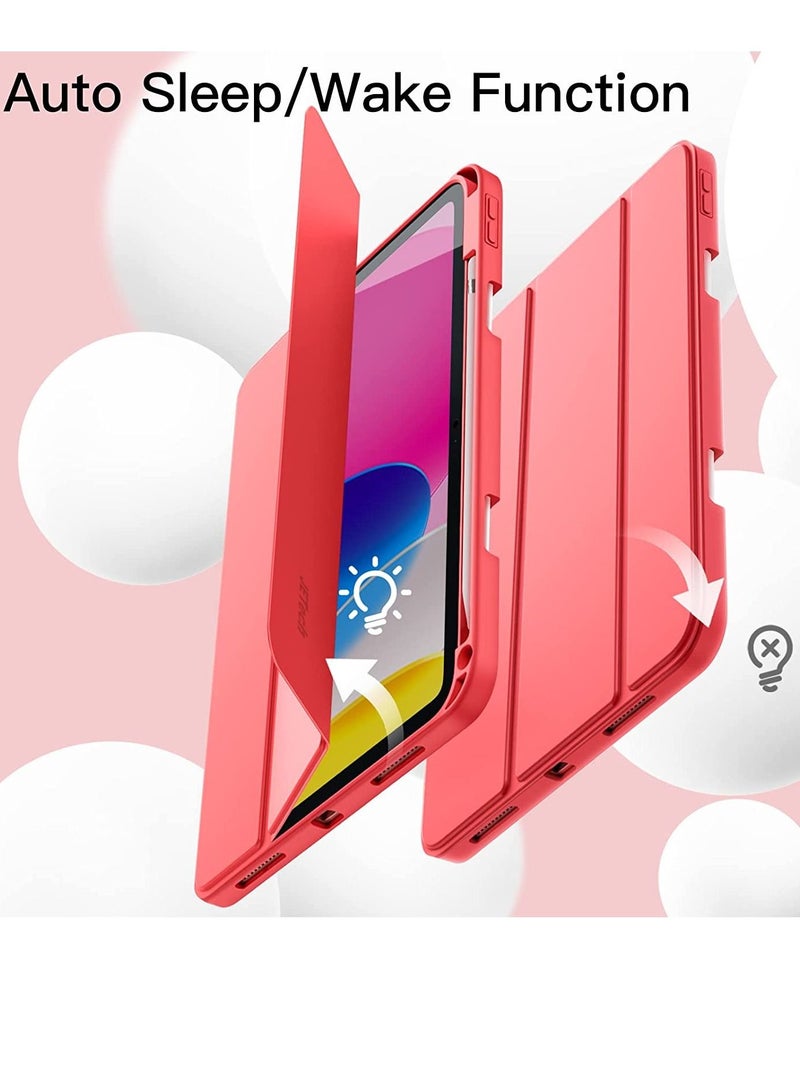 GENNEXT iPad 10th Generation 10.9 inch 2022 Case Flip Cover with Magnetic Closure Auto Wake/Sleep function having Pencil holder Slot - Image 5