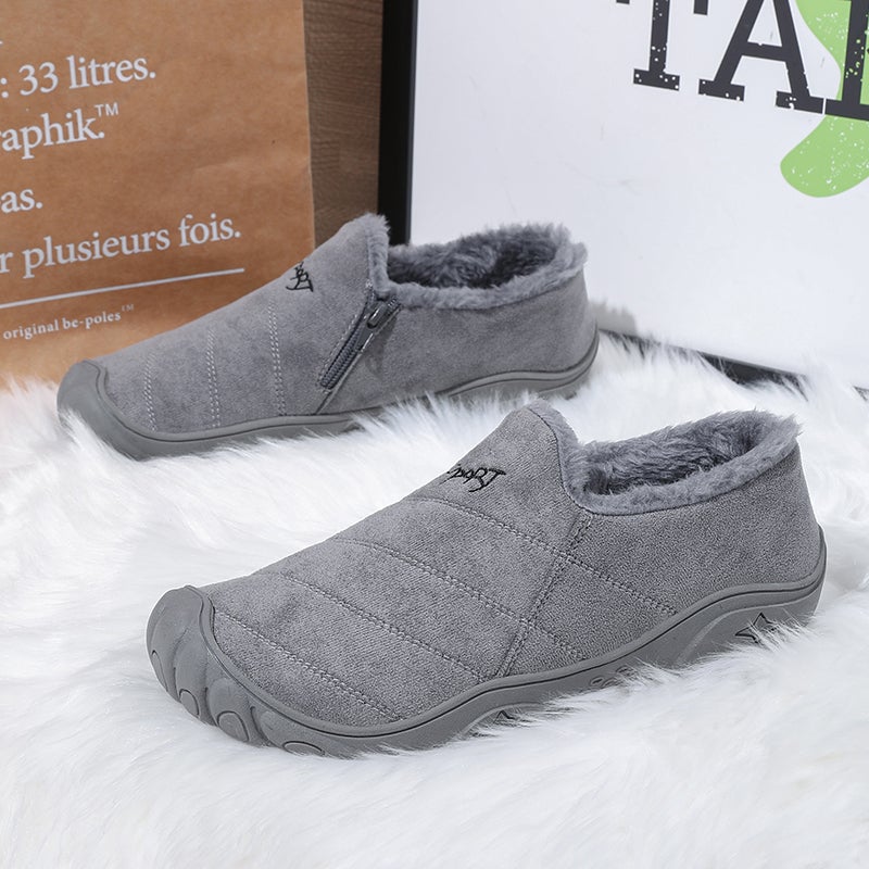 Men'S Cotton Slippers Winter Bag Heel Indoor Home And Outdoor Wear Fleece-Lined Warm Plus Size Cotton Shoes Women - Image 2