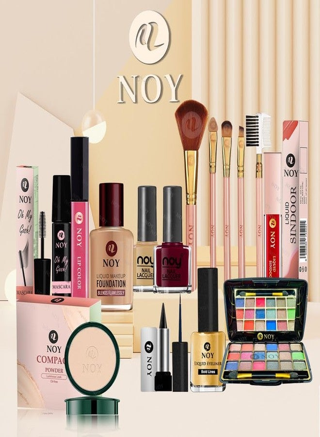 نوي مجموعة مكياج NOY Matte Master بلمسة نهائية مطفية للحصول على مظهر مثالي يدوم طويلاً (حتى 12 ساعة) وخفيف الوزن بنسبة 100% NY#322 (عبوة من 15 قطعة) - Image 1