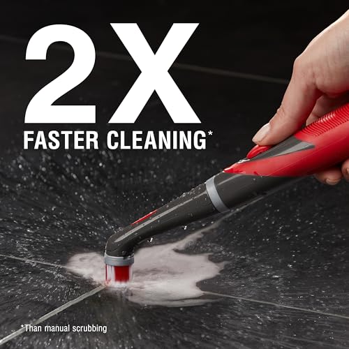 Rubbermaid Reveal Power Scrubber with Multi-Purpose & Grout Head, Cordless Electric Battery Powered Scrub Brush, Water Resistant, for Home/Kitchen/Bathroom/Grout/Tile/Shower/Tub - Image 3