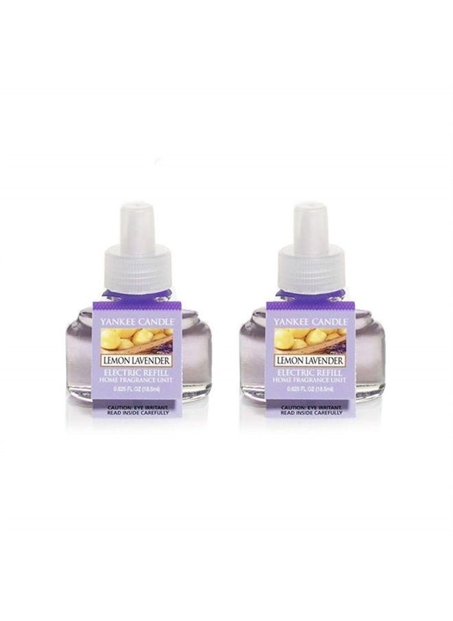 YANKEE CANDLE - Lemon Lavender 2-Pack Scent Plug Refills Set of 2 Bottles 0.625 oz Each - Image 1