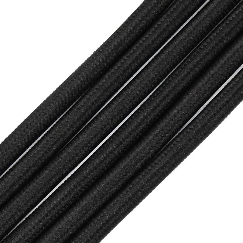 328ft Fabric Cloth Covered Round WirePRUNLLA Vintage 182 Industrial Electrical Lamp Cord 18Gauge Antique Style for Retro Lamp DIY Projects Black