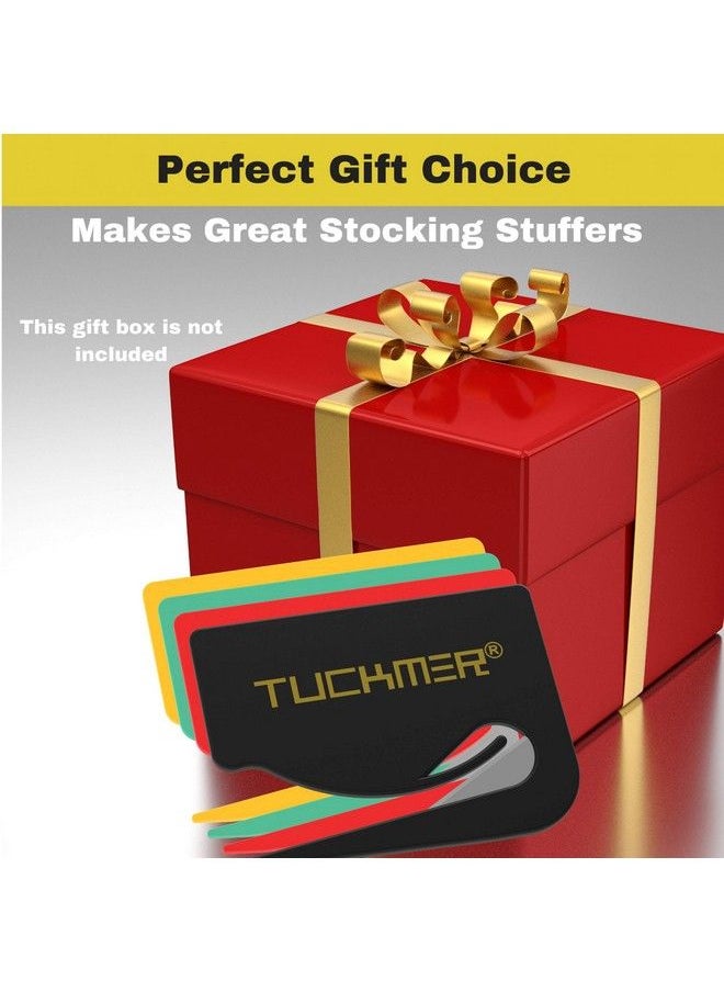 TUCKMER Letter Opener Envelope Slitter Mail Opener For Women Men Office Home & Business Travelers Openers With Safety Concealed Razor Blade And Guiding Tip For Perfect Cut Set Of 4 (Colors)  - Image 5